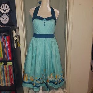 Disney Parks Magic Kingdom Retro Halter Dress for Women Size Medium